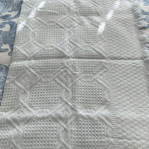 Textured White Baby Blanket - Never Used